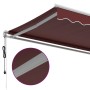Automatische ausfahrbare Markise in Bordeauxrot, 600x350 cm. von , Markisen - Ref: Foro24-3214996, Preis: 773,13 €, Rabatt: %