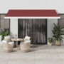 Toldo retráctil automático burdeos 450x300 cm de , Toldos - Ref: Foro24-3215326, Precio: 684,16 €, Descuento: %