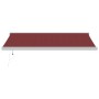 Toldo retráctil automático burdeos 450x300 cm de , Toldos - Ref: Foro24-3215326, Precio: 684,16 €, Descuento: %