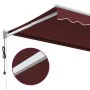 Toldo retráctil automático burdeos 450x300 cm de , Toldos - Ref: Foro24-3215326, Precio: 758,11 €, Descuento: %