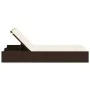 Doppel-Liegestuhl mit braunen Kunststoff-Rattan-Kissen. von , Liegen - Ref: Foro24-368629, Preis: 259,04 €, Rabatt: %