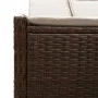Tumbona doble con cojines ratán sintético marrón de , Tumbonas - Ref: Foro24-368629, Precio: 254,93 €, Descuento: %