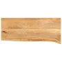 Solid mango wood natural edge table top 80x30x2.5 cm by , Table tops - Ref: Foro24-370430, Price: 42,93 €, Discount: %