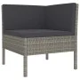 2-piece garden furniture set and gray synthetic rattan cushions by vidaXL, Garden sets - Ref: Foro24-310208, Price: 95,54 €, ...