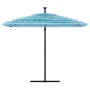 Garden umbrella with blue steel pole 269x269x235 cm by , Umbrellas - Ref: Foro24-4005079, Price: 119,06 €, Discount: %