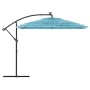 Garden umbrella with blue steel pole 269x269x235 cm by , Umbrellas - Ref: Foro24-4005079, Price: 119,06 €, Discount: %