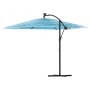 Garden umbrella with blue steel pole 269x269x235 cm by , Umbrellas - Ref: Foro24-4005079, Price: 119,06 €, Discount: %