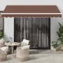 Toldo retráctil automático marrón 350x250 cm de , Toldos - Ref: Foro24-3310205, Precio: 343,71 €, Descuento: %