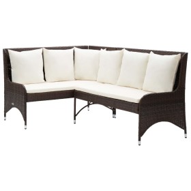 Garten-Ecksofas 2 Stück braunes PE-Rattan von vidaXL, Outdoor-Sofas - Ref: Foro24-310225, Preis: 233,30 €, Rabatt: %