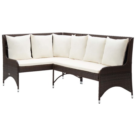 Garten-Ecksofas 2 Stück braunes PE-Rattan von vidaXL, Outdoor-Sofas - Ref: Foro24-310225, Preis: 233,30 €, Rabatt: %