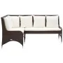 Garten-Ecksofas 2 Stück braunes PE-Rattan von vidaXL, Outdoor-Sofas - Ref: Foro24-310225, Preis: 230,66 €, Rabatt: %
