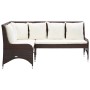 Garten-Ecksofas 2 Stück braunes PE-Rattan von vidaXL, Outdoor-Sofas - Ref: Foro24-310225, Preis: 233,30 €, Rabatt: %