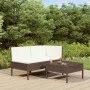 3-piece garden furniture set and brown synthetic rattan cushions by vidaXL, Garden sets - Ref: Foro24-310185, Price: 173,32 €...
