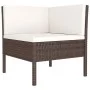 3-piece garden furniture set and brown synthetic rattan cushions by vidaXL, Garden sets - Ref: Foro24-310185, Price: 173,32 €...