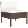 3-piece garden furniture set and brown synthetic rattan cushions by vidaXL, Garden sets - Ref: Foro24-310185, Price: 173,32 €...