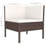 3-piece garden furniture set and brown synthetic rattan cushions by vidaXL, Garden sets - Ref: Foro24-310185, Price: 173,32 €...