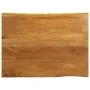 Solid mango wood natural edge table top 90x80x3.8 cm by , Table tops - Ref: Foro24-370795, Price: 115,26 €, Discount: %