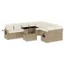 Garden sofa set with beige cushions, 10 pieces, synthetic rattan by , Garden sets - Ref: Foro24-3268128, Price: 722,49 €, Dis...