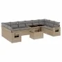 11-piece garden sofa set with beige synthetic rattan cushions by , Garden sets - Ref: Foro24-3268149, Price: 725,30 €, Discou...