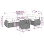 Set of 7-piece garden sofas and beige synthetic rattan cushions by , Garden sets - Ref: Foro24-3268549, Price: 518,96 €, Disc...