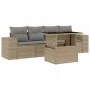Gartensofa-Set mit 5-teiligen Kissen aus synthetischem Rattan in Beige. von , Gartensets - Ref: Foro24-3268989, Preis: 369,76...