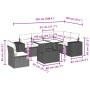 Set of 7-piece garden sofas and beige synthetic rattan cushions by , Garden sets - Ref: Foro24-3269199, Price: 497,70 €, Disc...
