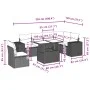 Set of 7-piece garden sofas and beige synthetic rattan cushions by , Garden sets - Ref: Foro24-3269199, Price: 506,87 €, Disc...