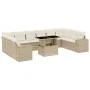 11-piece garden sofa set with beige synthetic rattan cushions by , Garden sets - Ref: Foro24-3269408, Price: 779,19 €, Discou...
