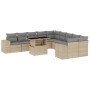 11-piece garden sofa set with beige synthetic rattan cushions by , Garden sets - Ref: Foro24-3269429, Price: 737,89 €, Discou...