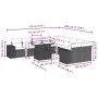 Gartensofa-Set 11-teilig mit beigen Polstern aus synthetischem Rattan von , Gartensets - Ref: Foro24-3269429, Preis: 738,69 €...