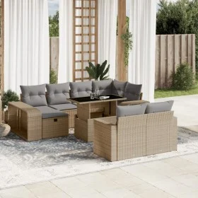 11-piece garden sofa set with beige synthetic rattan cushions by , Garden sets - Ref: Foro24-3276505, Price: 661,35 €, Discou...
