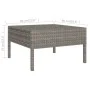 2-piece garden furniture set and gray synthetic rattan cushions by vidaXL, Garden sets - Ref: Foro24-310200, Price: 97,73 €, ...