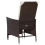 Gartenliege mit braunen synthetischen Rattankissen von vidaXL, Gartenstühle - Ref: Foro24-310229, Preis: 135,58 €, Rabatt: %