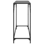 Console table with black glass surface and steel frame 98x35x81 cm by , console tables - Ref: Foro24-846021, Price: 44,01 €, ...