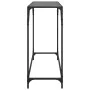 Console table with black glass surface and steel frame 98x35x81 cm by , console tables - Ref: Foro24-846021, Price: 43,46 €, ...