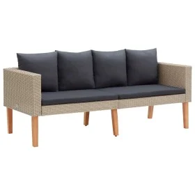 2-seater garden sofa with beige synthetic rattan cushions by vidaXL, Outdoor sofas - Ref: Foro24-310215, Price: 231,94 €, Dis...