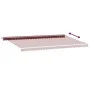 Manual retractable awning with LED lights burgundy 600x300 cm by , Awnings - Ref: Foro24-3214980, Price: 512,98 €, Discount: %