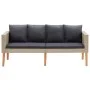 2-seater garden sofa with beige synthetic rattan cushions by vidaXL, Outdoor sofas - Ref: Foro24-310215, Price: 231,94 €, Dis...