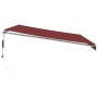 Automatische Markise mit LED-Lichtern in Bordeauxrot, 450x300 cm. von , Markisen - Ref: Foro24-3214977, Preis: 615,48 €, Raba...