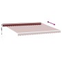 Automatische Markise mit LED-Lichtern in Bordeauxrot, 450x300 cm. von , Markisen - Ref: Foro24-3214977, Preis: 615,48 €, Raba...