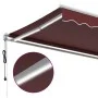 Automatische Markise mit LED-Lichtern in Bordeauxrot, 450x300 cm. von , Markisen - Ref: Foro24-3214977, Preis: 591,54 €, Raba...