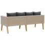 2-seater garden sofa with beige synthetic rattan cushions by vidaXL, Outdoor sofas - Ref: Foro24-310215, Price: 231,94 €, Dis...