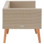2-seater garden sofa with beige synthetic rattan cushions by vidaXL, Outdoor sofas - Ref: Foro24-310215, Price: 226,22 €, Dis...