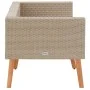 2-seater garden sofa with beige synthetic rattan cushions by vidaXL, Outdoor sofas - Ref: Foro24-310215, Price: 231,94 €, Dis...