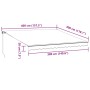 Manuell ausfahrbares Markisentuch mit LED-Lichtern in Braun, 400x300 cm. von , Markisen - Ref: Foro24-3215379, Preis: 346,83 ...