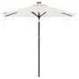 Garden umbrella with white steel pole 225x225x212 cm by , Umbrellas - Ref: Foro24-4005058, Price: 59,73 €, Discount: %