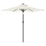 Gartenschirm mit weißem Stahlmast 225x225x212 cm von , Sonnenschirme - Ref: Foro24-4005058, Preis: 54,55 €, Rabatt: %