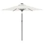 Gartenschirm mit weißem Stahlmast 225x225x212 cm von , Sonnenschirme - Ref: Foro24-4005058, Preis: 54,55 €, Rabatt: %