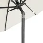 Garden umbrella with white steel pole 225x225x212 cm by , Umbrellas - Ref: Foro24-4005058, Price: 59,73 €, Discount: %