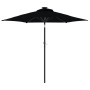 Sombrilla de jardín con poste de acero negro 225x225x212 cm de , Sombrillas - Ref: Foro24-4005064, Precio: 59,73 €, Descuento: %